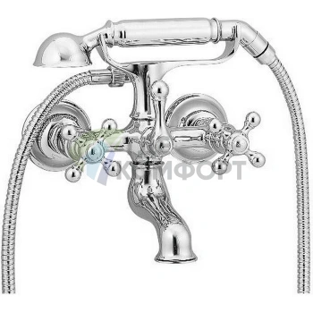 Смеситель для ванны CISAL Arcana Ceramic с душевым комплектом в хроме (AC00010221) - фото 1