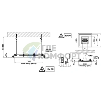 Накладная панель для арт. GESSI Sogni 57961 (Steel Brushed) (57963#239) - фото 2