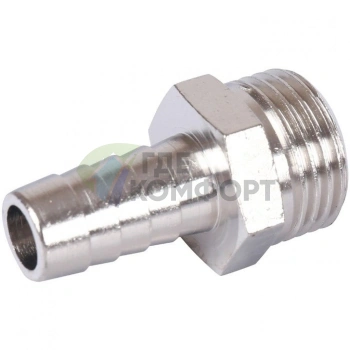 Штуцер НР 1/2x12, никелированный Stout - фото 3