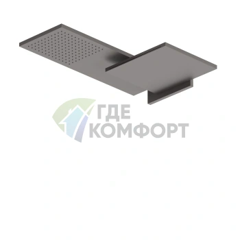 Двойной верхний душ Fantini Venezia в матовом исполнении Gun Metal PVD (86 P5 8035B) - фото 1