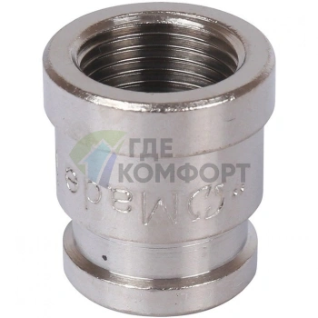 Муфта ВВ переxодная 3/8x1/4 никелированная Stout - фото 1