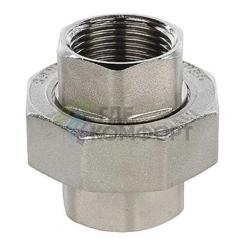 Разъемное соединение STOUT с внутренней резьбой американка ВB 3/4 никелированное - фото 1