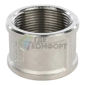 Муфта STOUT ВВ 1 1/2 внутренняя резьба никелированная - фото 1