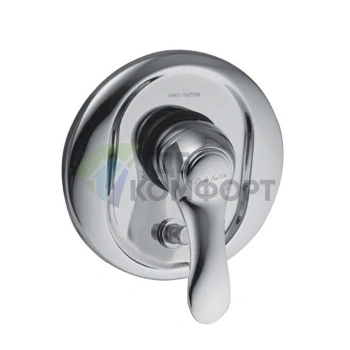 Встроенный смеситель для душа FIMA Carlo Frattini с переключателем на 2 выхода, хром (F3309X2CR) - фото 1