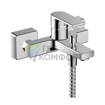 Встраиваемый смеситель для ванны Hansgrohe Vernis Shape с переключателем, хром (71450000) - фото 1