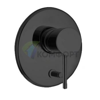 Встроенный смеситель для душа FIMA Carlo Frattini Spillo Up, 2 выхода, матовый черный (F3039X2NS) - фото 1