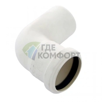 Отвод канализационный Raupiano Plus 50х87° REHAU (РЕХАУ - 11211341001) - фото 2