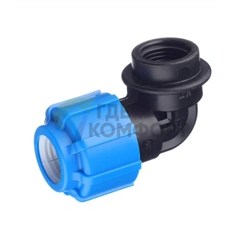 Уголок с внутренней резьбой 20x1/2 ПНД Политэк - фото 3