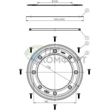 Обжимной фланец HL8300.M - фото 2