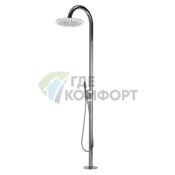 Bossini TETIS: Напольная душевая колонна с верхним душем и двумя смесителями (L00387.030) - фото 1