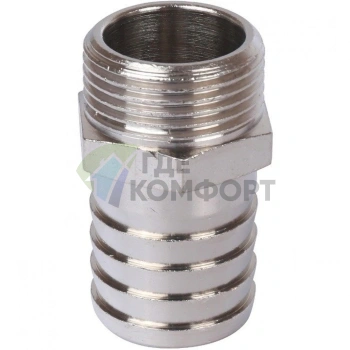 Штуцер НР 1/4x10, никелированный Stout