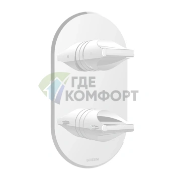 Термостатический смеситель для душа BOSSINI APICE встраиваемый, белый матовый (Z00500.045) - фото 1