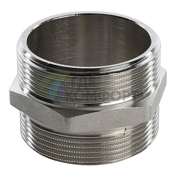 Ниппель STOUT HH 2 наружная резьба никелированный - фото 1