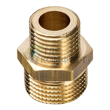 Ниппель STOUT НН переходной 3/8 x 1/4 латунный - фото 1