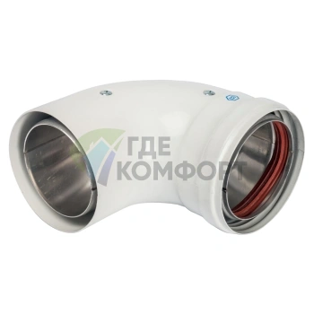 Отвод Stout DN80/100 90 градусов утепленный п/м SCA-0080-800090