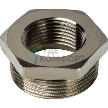 Футорка STOUT 1 1/2 x 1 никелированная - фото 4