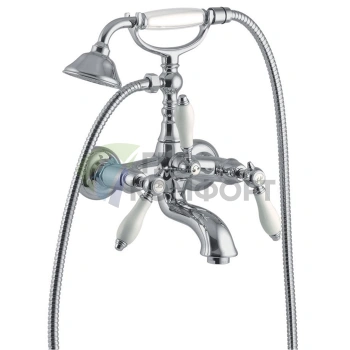 Смеситель для ванны FIMA|Carlo Frattini Herend настенный с душевым комплектом, хром (F5404CR) - фото 1
