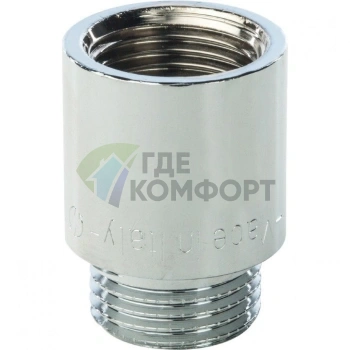 Удлинитель STOUT латунный 1/2 x 25 хромированный - фото 2