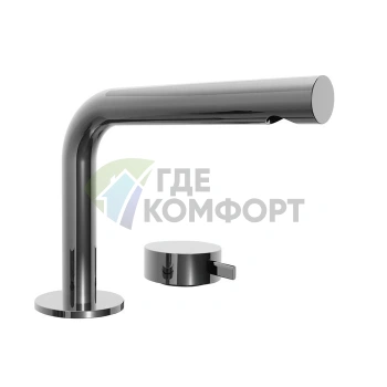 Смеситель для раковины Fantini AF/21: 2 отв, излив 155 мм, хром (27 02 A104WF) - фото 1