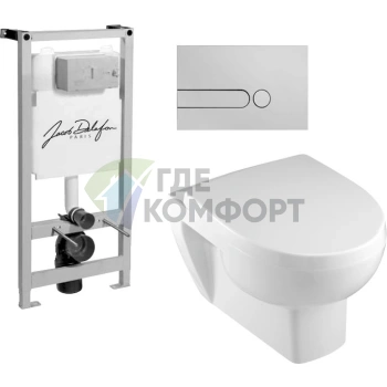 Комплект раковины и тумбы Jacob Delafon Odeon Up E5504-NF-M6 — элегантный дизайн и функциональность - фото 1