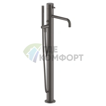 Напольный смеситель для ванны Fantini AF/21 с ручным душем, матовый графит (PVD) (27 P5 A580B) - фото 1