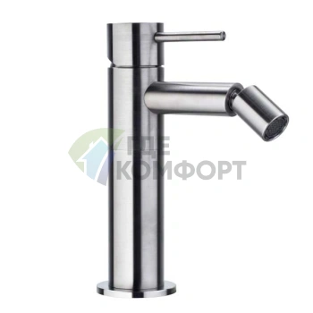 Однорычажный смеситель Bossini Inox для биде из нержавеющей стали (INZ007.030) - фото 1