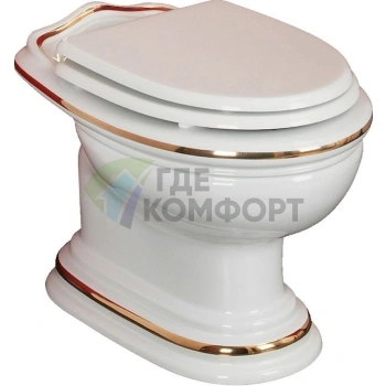 Элегантный приставной унитаз Migliore Milady D2 в полной комплектации - фото 1