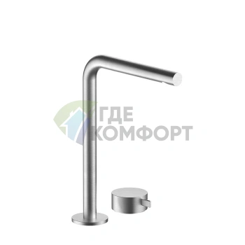 Смеситель для раковины Fantini AF/21 на 2 отверстия, матовая натуральная сталь (27 93 A107WF) - фото 1