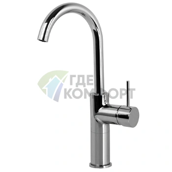 Смеситель для раковины FIMA Carlo Frattini Spillo Up с вращающимся изливом и донным клапаном click-clack (F3041/HCR) - фото 1