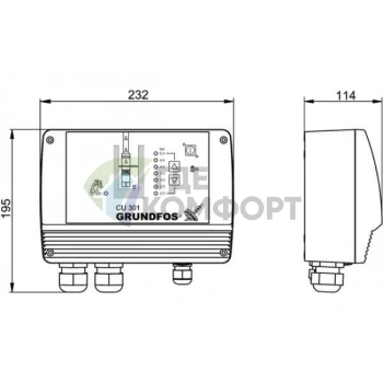Блок управления Grundfos CU301 - фото 3