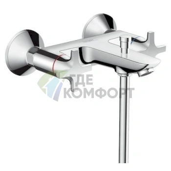 Комплект для ванной Hansgrohe Logis Classic: смеситель для ванны с душем, смеситель для раковины и душевая стойка - фото 2