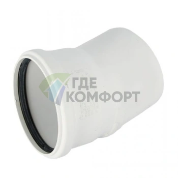 Отвод канализационный Raupiano Plus 110х15° REHAU (РЕХАУ - 11234241001) - фото 1