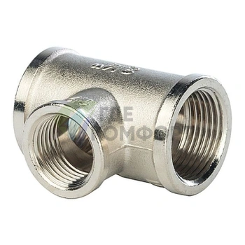 Stout Тройник ВВ переходной никелированный 3/4X1/2X3/4 - фото 1