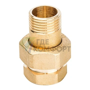Разъемное соединение STOUT американка ВН с плоским уплотнением 1/2 латунное - фото 2