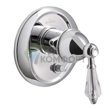 Смеситель для душа FIMA Carlo Frattini Elizabeth Chic встроенный, с переключателем на 2 источника, хром (F5089X2CCR) - фото 1