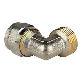 Stout Угольник-переходник с наружной резьбой 3/4x20 для металлопластиковых труб винтовой - фото 2