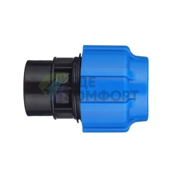 Муфта с внутренней резьбой 32x1 1/4 ПНД Политэк - фото 3