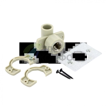 Колено настенное с внутренней резьбой 20x1/2 для гипсокартона PPR FV-Plast - фото 2