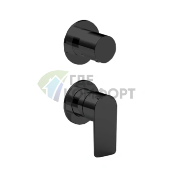 Встраиваемый смеситель для душа Fantini MYO на 3 выхода, черный матовый (61 13 V689B) - фото 1