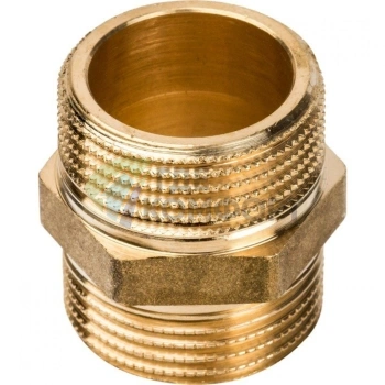 Ниппель STOUT НН 3/4 наружная резьба латунный - фото 2