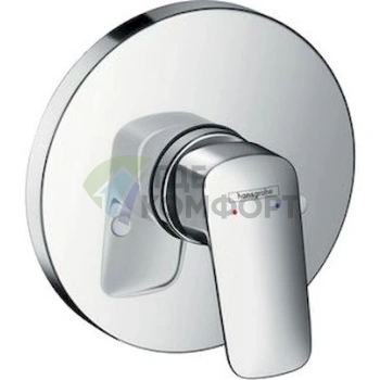 Смеситель для душа Hansgrohe Logis 71666000: комплект с внутренней частью - фото 1