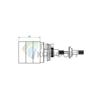 THG: Встраиваемая термостатическая группа смесителя (G00-A00-5100A) - фото 2