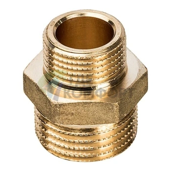 Ниппель STOUT НН переходной 1/2 х 3/8 латунный - фото 1