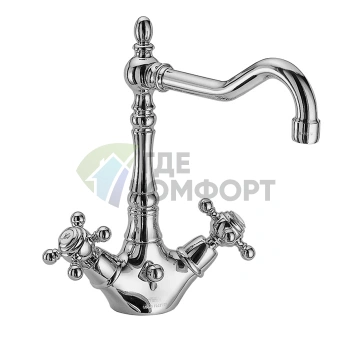 Смеситель для раковины FIMA|Carlo Frattini Elizabeth с вращающимся изливом, хром (F5091CR) - фото 1