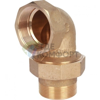 Разъемное угловое соединение американка ВН 2, уплотнение под гайкой o-ring кольцо Stout - фото 4