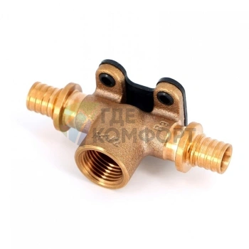 Тройник настенный с внутренней резьбой 16-Rp1/2-16 RX+ REHAU (РЕХАУ - 14562911001) - фото 1