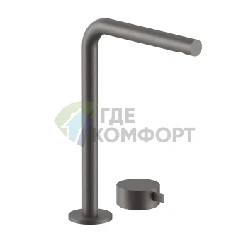 Смеситель для раковины Fantini AF/21 с двумя отверстиями, цвет Matt Gun Metal PVD (27 P5 A107WF) - фото 1
