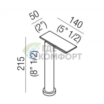 Однорычажный смеситель Agape Sen для раковины, черный (ASEN0956N) - фото 2