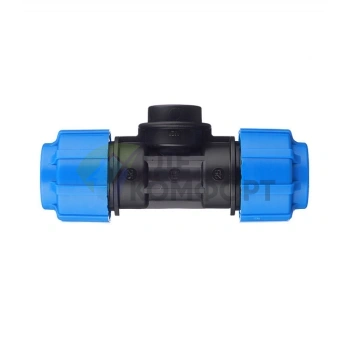 Тройник с внутренней резьбой 25x1/2x25 ПНД Политэк - фото 3