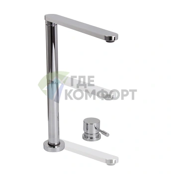 Смеситель для кухни Ghost FIMA|Carlo Frattini с выдвижным изливом и панельным управлением, хром (F7037CR) - фото 1